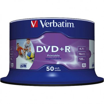 DVD ROH+R 4.7GB/ 16x Verbatim print. (50er Sp.) 43512