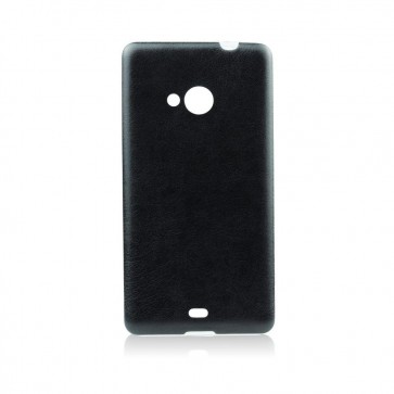 Jelly Case Leather  - Micr 640 Lumia black