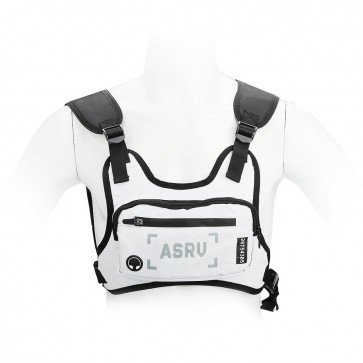 Sports bag on chest for mobile phone / keys etc white ( 4,5" - 6,5" )
