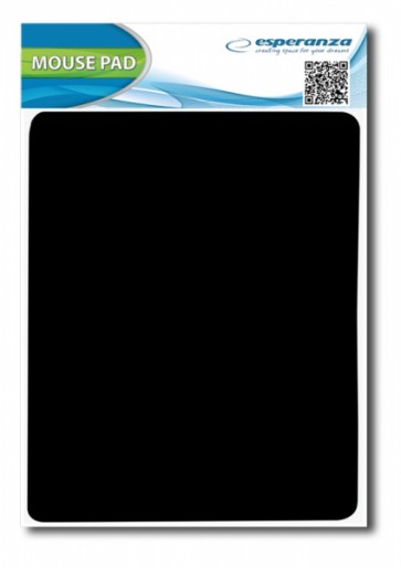 ESPERANZA mouse pad EA145K, 21.5x19x0.3cm, μαύρο