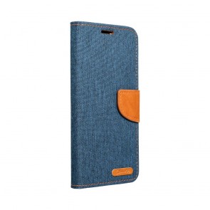 CANVAS Book case for IPHONE 15 navy blue