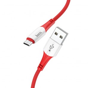HOCO cable USB  to Micro 2,4A Ferry X70 1m red