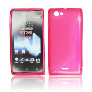Back Case S-line - SON Xperia J/ST26i pink
