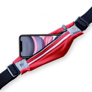 Sport belt with case and light ART APS-01R red