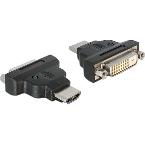Delock Adapter HDMI Stecker > DVI-D Buchse mit LED