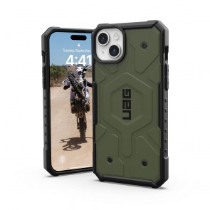( UAG ) Urban Armor Gear Pathfinder compatible with Magsafe for IPHONE 15 PLUS olive