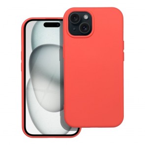 SILICONE Case for IPHONE 15 peach