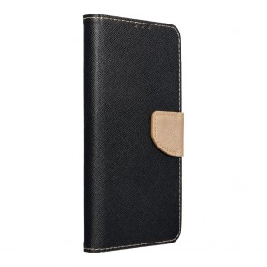 Fancy Book case for IPHONE 15 black / gold