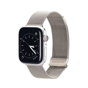 DUX DUCIS Milanese - stainless steel magnetic strap for Apple Watch 38/40/41mm platinum