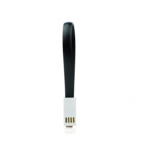 USB Cable with magnet  - micro USB universal 20 cm black