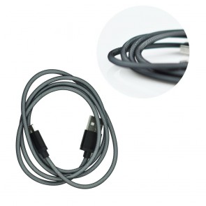 Metal USB Cable  - micro USB universal black