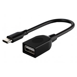 CABLETIME καλώδιο USB-C σε USB 2.0 CMAF2, 480Mbps, 0.15m, μαύρο