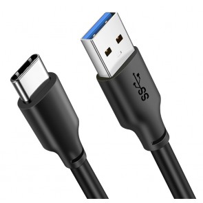 CABLETIME καλώδιο USB-A σε USB-C C160, USB 3.0, 3A, 0.25m, μαύρο