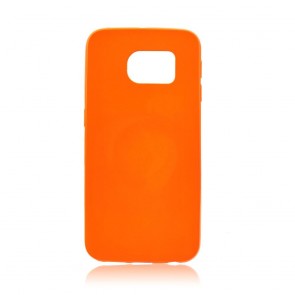 Jelly Case Flash  - SAM Galaxy S6 Edge orange fluo