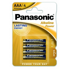 PANASONIC αλκαλικές μπαταρίες Alkaline Power, AAA/LR03, 1.5V, 4τμχ
