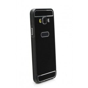 Aluminium Bumper + back cover για Samsung Galaxy S7 G930 (Μαύρο)