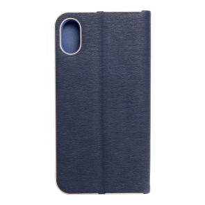 Forcell LUNA Book Gold for iPhone X navy blue 5901737867605