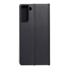 Forcell LUNA Book Gold for SAMSUNG S21 Plus black