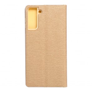 Forcell LUNA Book Gold for SAMSUNG S21 Plus gold