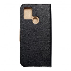 Fancy Book case for  SAMSUNG A21s black / gold