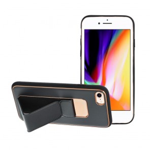 Forcell LEATHER Case Kickstand for IPHONE 7 / 8 / SE 2020 black