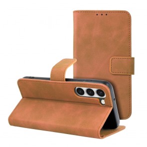 TENDER Book Case for SAMSUNG Galaxy S23 brown