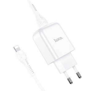 HOCO travel charger USB + cable for Lightning 8-pin 2A N2 Vigour white