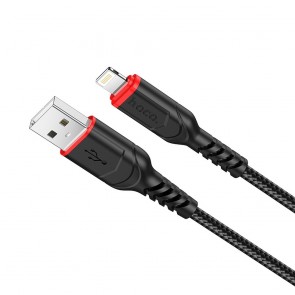HOCO cable USB to iPhone Lightning 8-pin 2,4A VICTORY X59 1 metr black