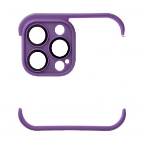 MINI BUMPERS with camera island protection Case for IPHONE 13 PRO MAX dark purple
