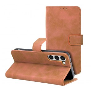 TENDER Book Case for SAMSUNG Galaxy S23 Plus brown