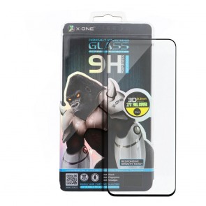 Tempered Glass X-ONE 3D - for Samsung Galaxy NOTE 20 ULTRA  (edge glue + hole) black