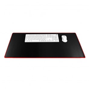 Gaming mousepad 900x400x3mm / black/ red stitching
