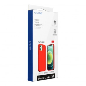 ARAREE Typoskin case for IPHONE 12 MINI red