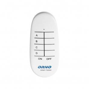 Remote control unit for wireless control of flush-mounted switches and sockets, 4 channels, ORNO Smart Home (OR-SH-1752)