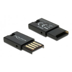 DELOCK card reader USB 2.0 91603 για κάρτες μνήμης micro SD, μαύρο