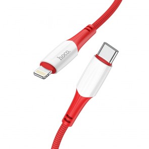 Hoco cable Type C to Lightning PD 3A 20W X70 1 m red