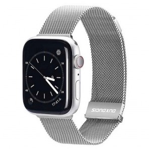 DUX DUCIS Milanese - stainless steel magnetic strap for Apple Watch 42/44/45mm grey