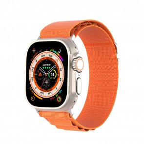 DUX DUCIS GS - woven nylon strap for Apple Watch 42/44/45/49mm orange