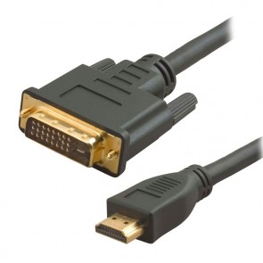 POWERTECH Καλώδιο HDMI 19-pin male σε DVI 24+1 male, 1.5m
