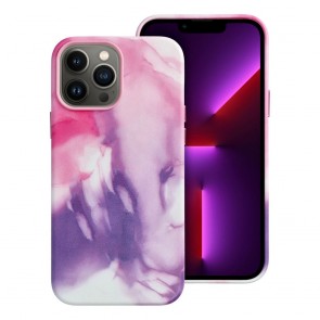 Leather Mag Cover for IPHONE 13 PRO MAX purple splash