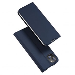 DUX DUCIS Skin Pro - Smooth Leather Case for Apple iPhone 14 Plus blue