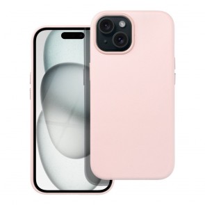 Leather Mag Cover for IPHONE 15 sand pink