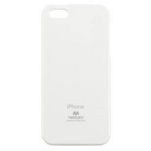 Θήκη Back Cover Jelly Case Leather FORCELLγια Apple Iphone 5 (Άσπρο)