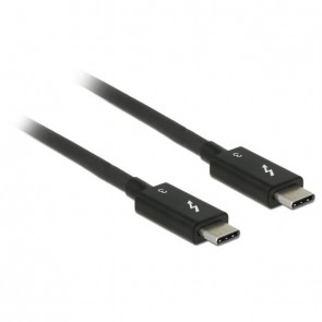 Delock Kabel Thunderbolt™ 3 USB-C™ Stecker > USB-C™Stecker passiv 0,5 m 5 A 40 Gb/s schwarz 84844