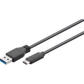 Kabel USB Typ-C  USB Typ-A 3.0  0,5m black