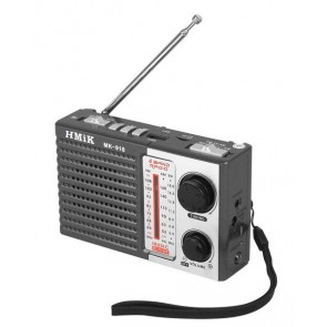 HMIK φορητό ραδιόφωνο & ηχείο MK-918 με φακό, BT/USB/TF/AUX, γκρι