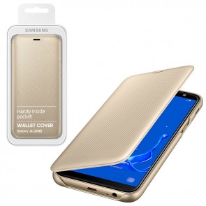 Original Flip Wallet EF-WJ630CF Samsung Galaxy J6 2018 gold blister
