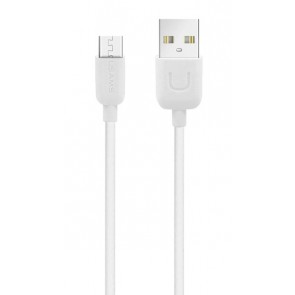 USAMS καλώδιο Micro USB σε USB US-SJ098, 2.1A, 1m, λευκό
