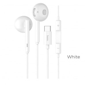 HOCO earphones wired Type C L10 Acustic white