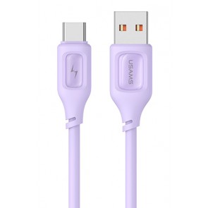 USAMS καλώδιο USB-C σε USB US-SJ619, 3A, 1m, μωβ